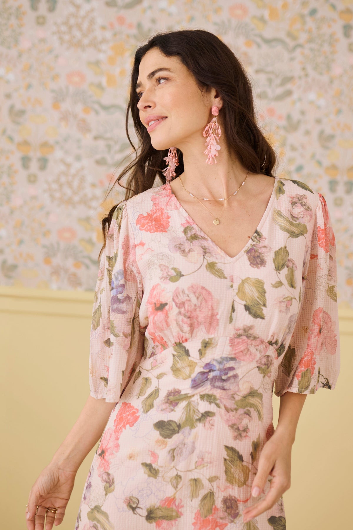 CREAM Floral Long Dress Choice Boutique CREAM Floral Long Dress Choice Boutique