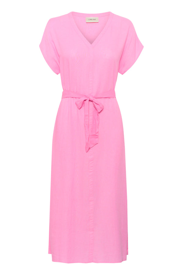 CREAM V-Neck Dress