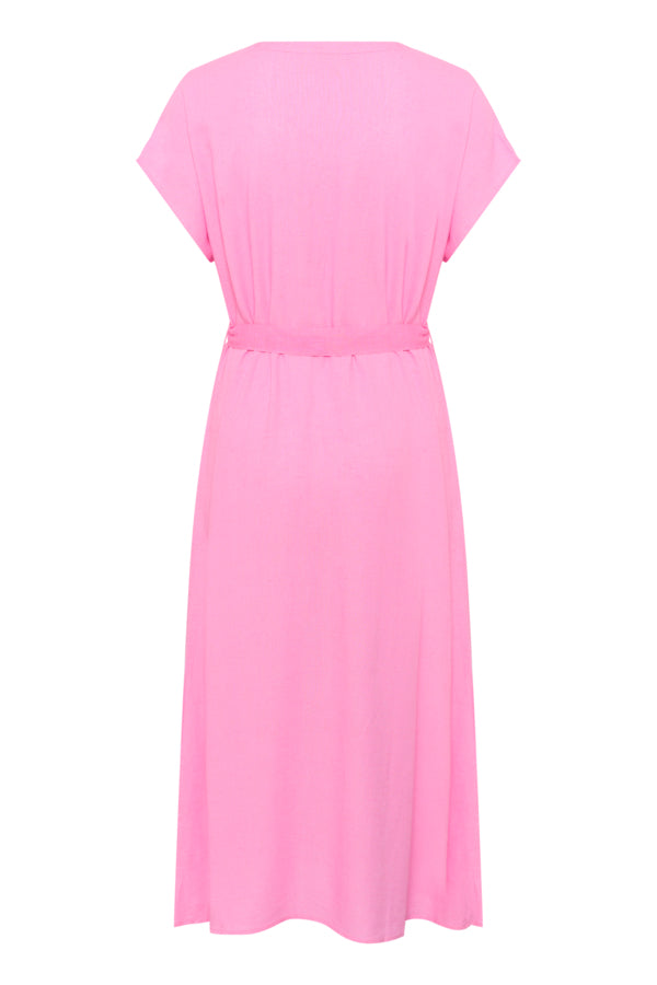 CREAM V-Neck Dress