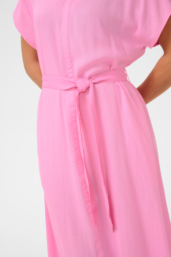 CREAM V-Neck Dress