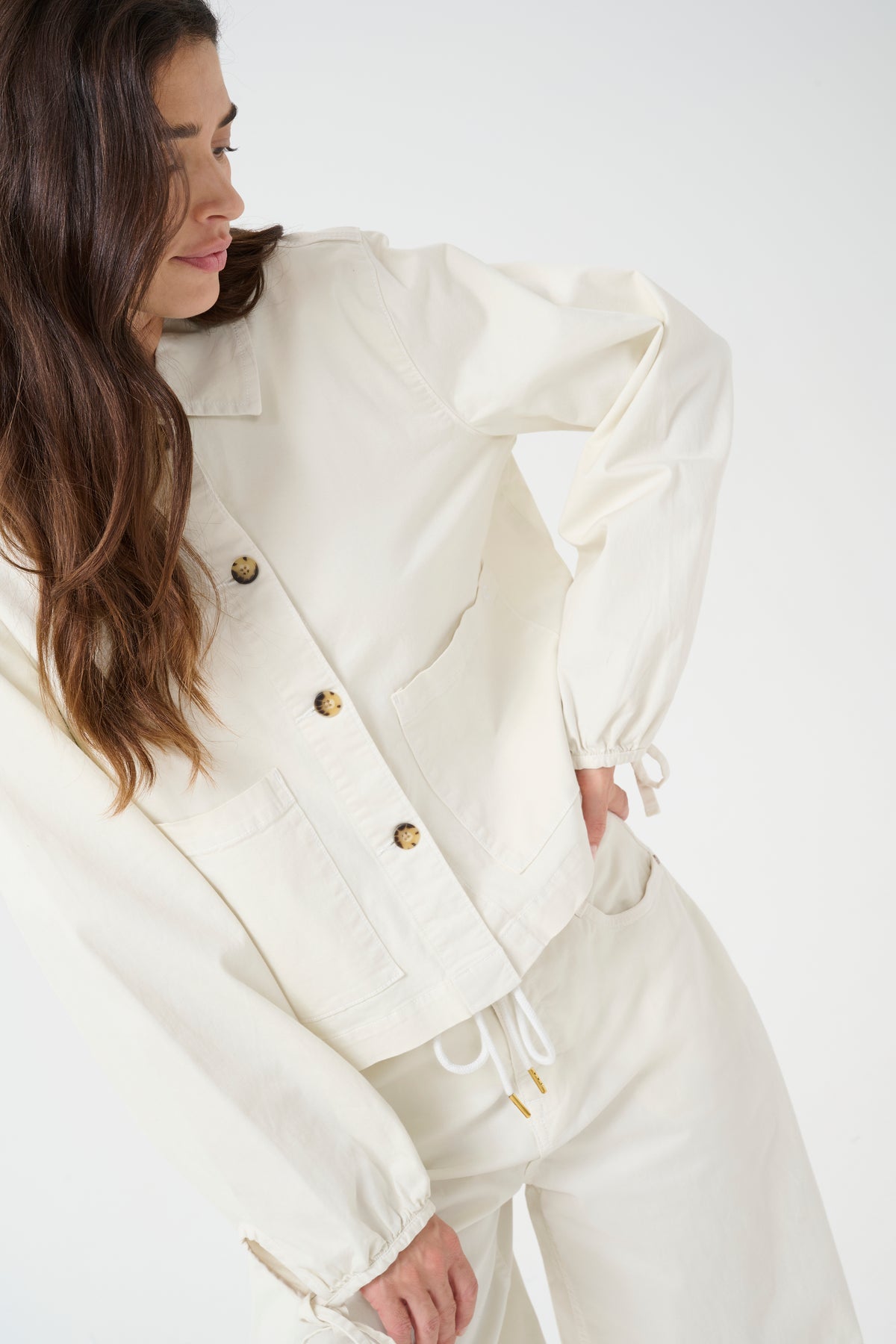 CREAM Twill Double Pocket Jacket