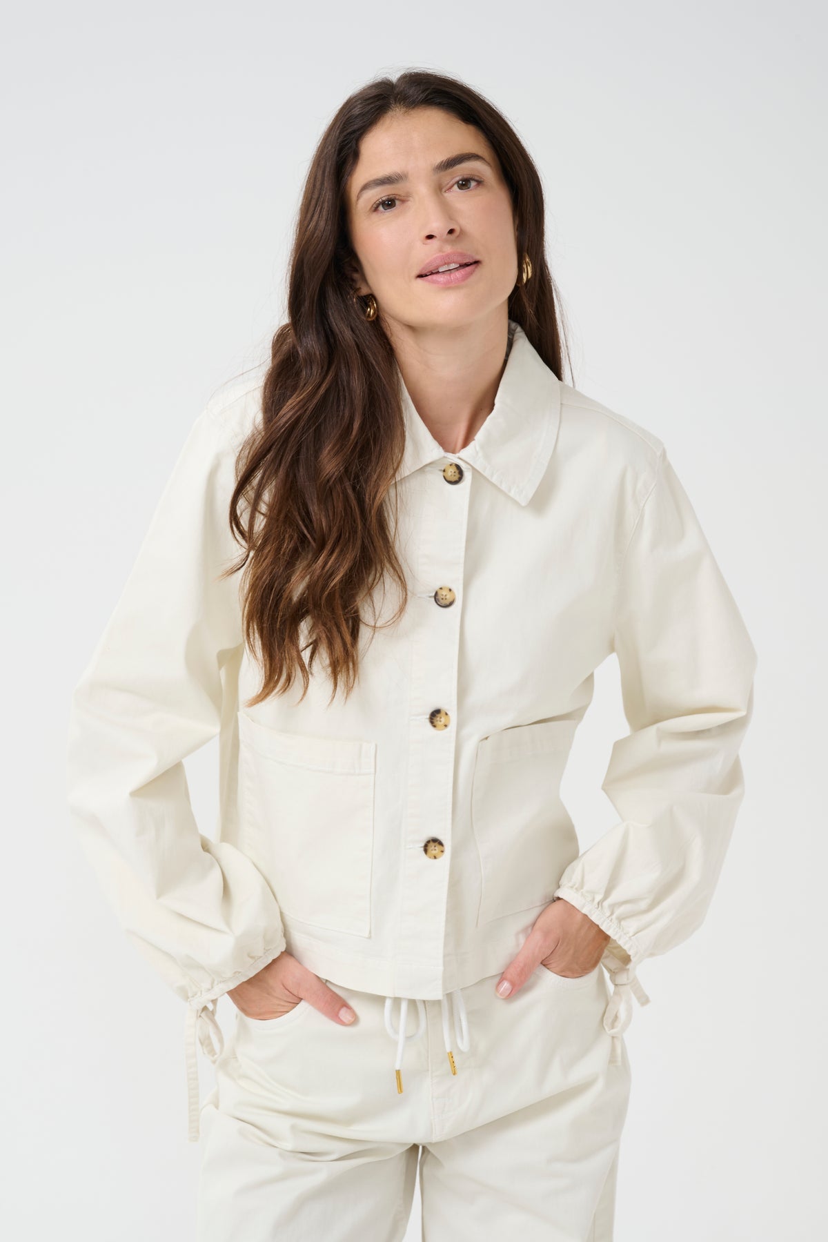 CREAM Twill Double Pocket Jacket