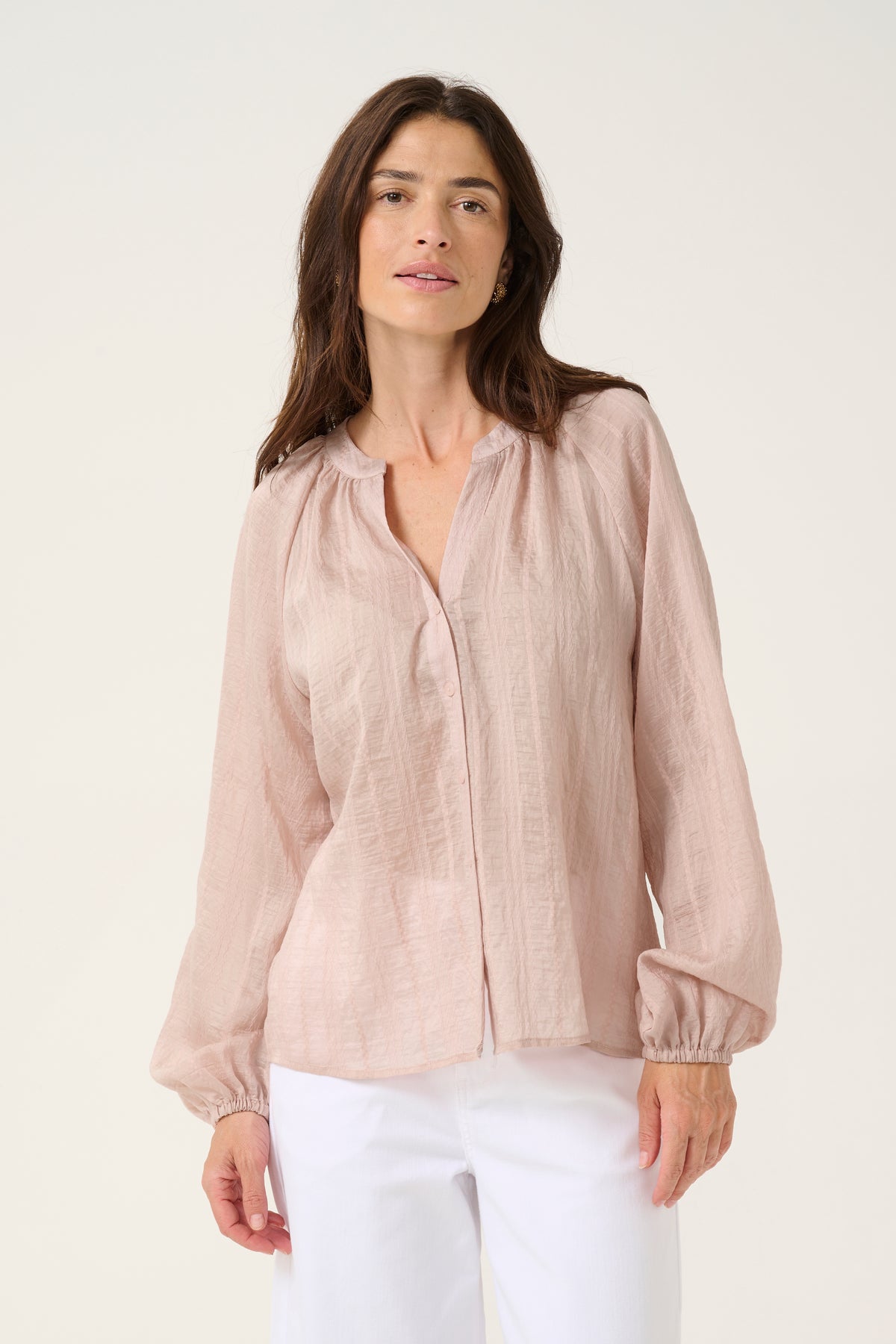 CREAM Soft Tencel Blouse