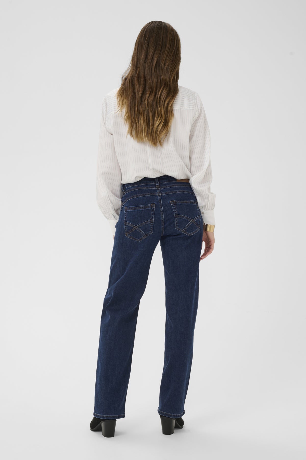Cream Straight Jean