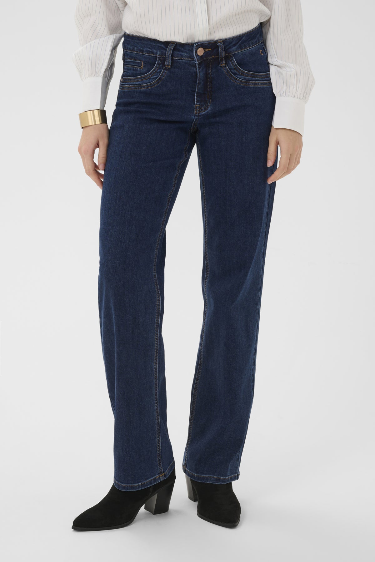 Cream Straight Jean