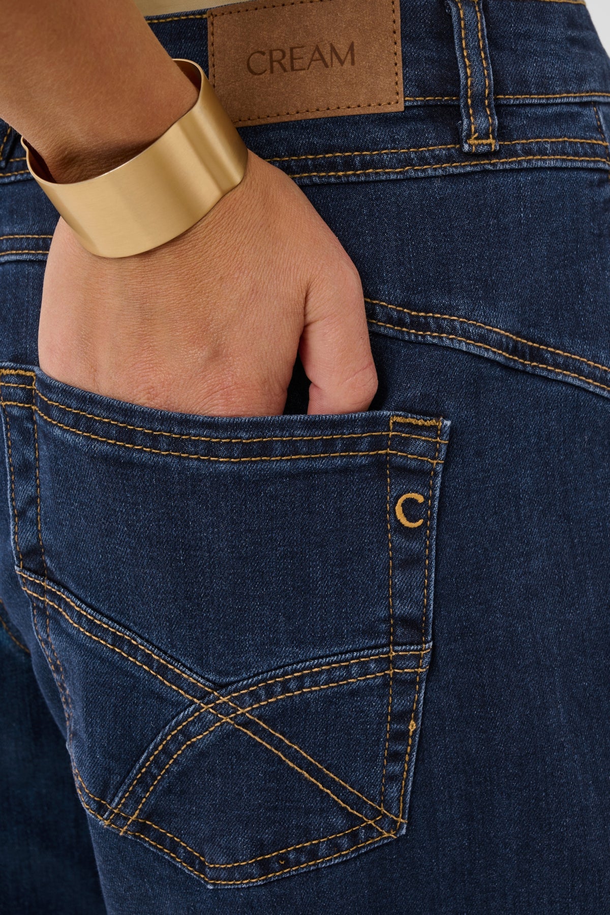 Cream Barrel Jean