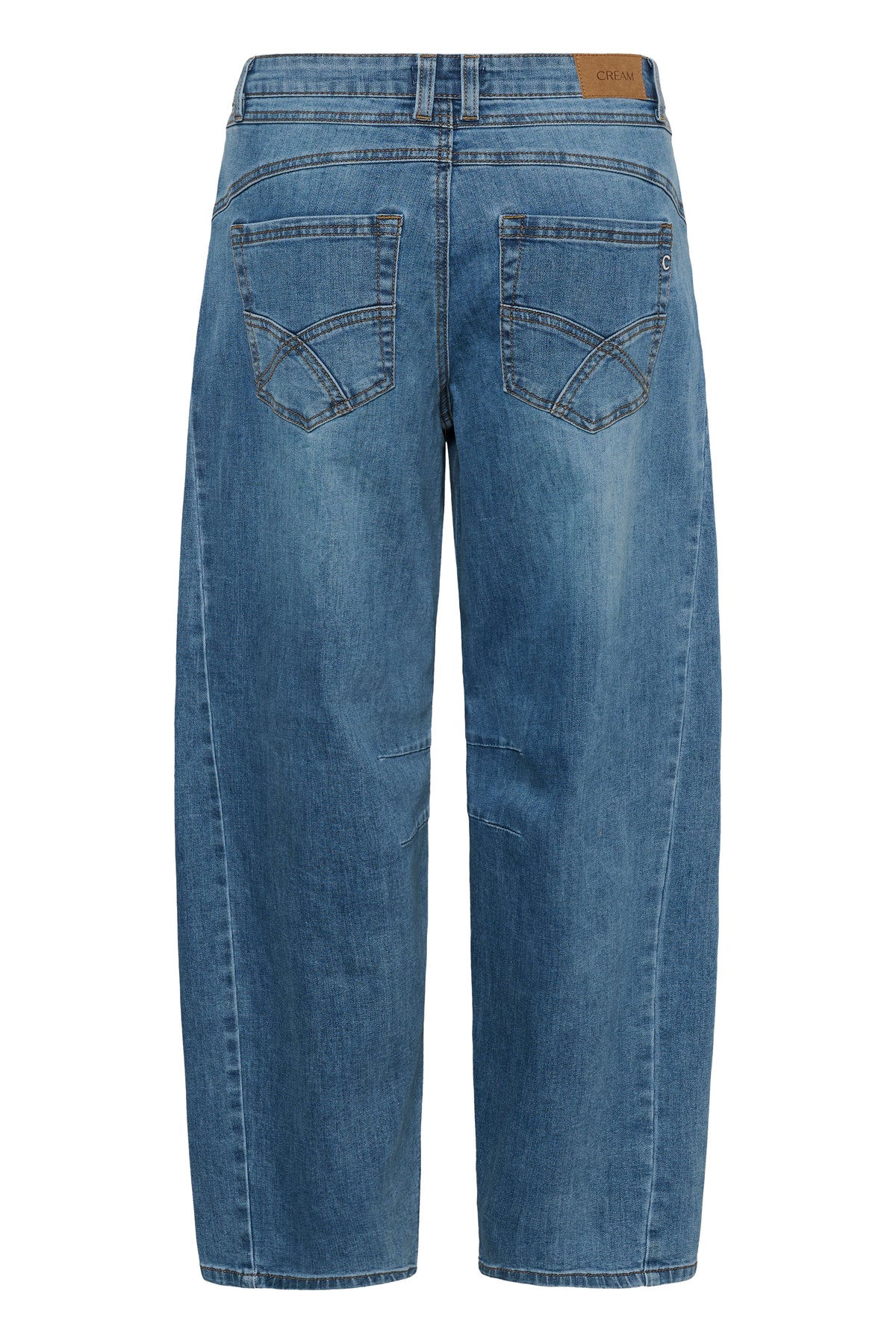Cream Barrel Jean