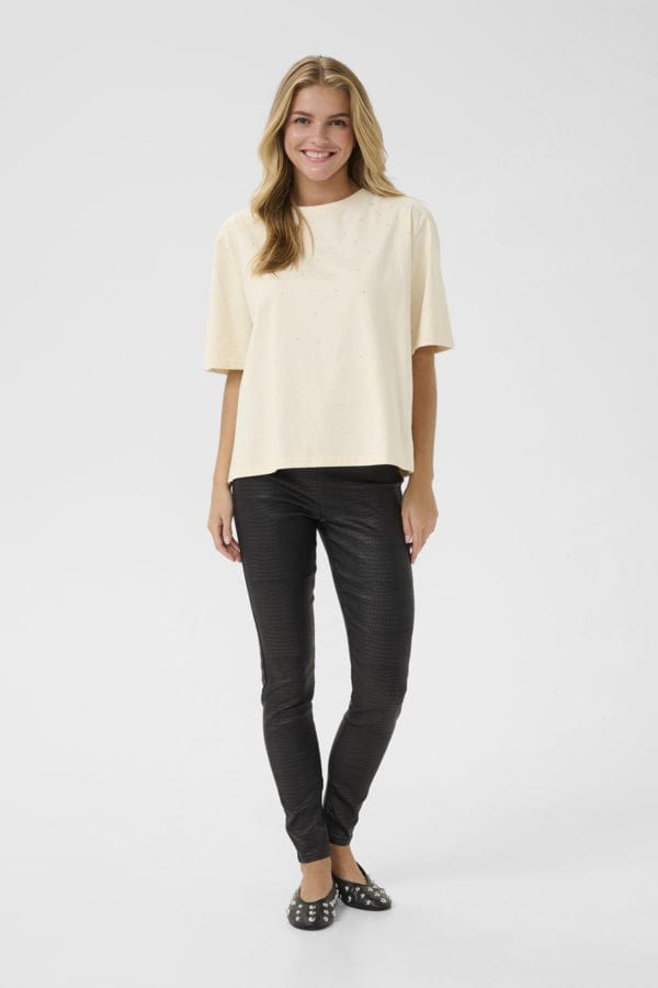 CREAM Stud Detail T-Shirt