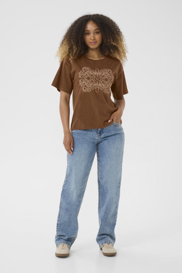 CREAM Applique Detail T-shirt