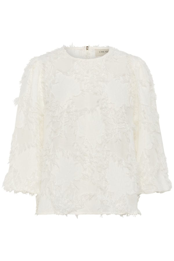 CREAM Feathered Effect Blouse