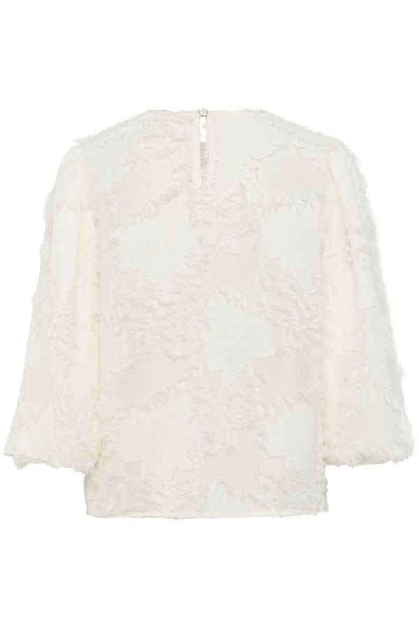 CREAM Feathered Effect Blouse