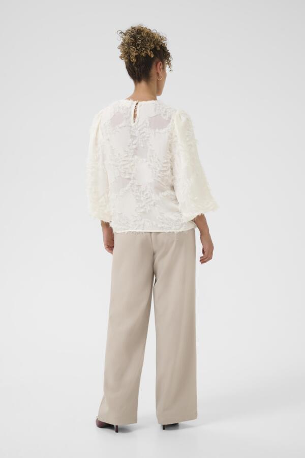 CREAM Feathered Effect Blouse