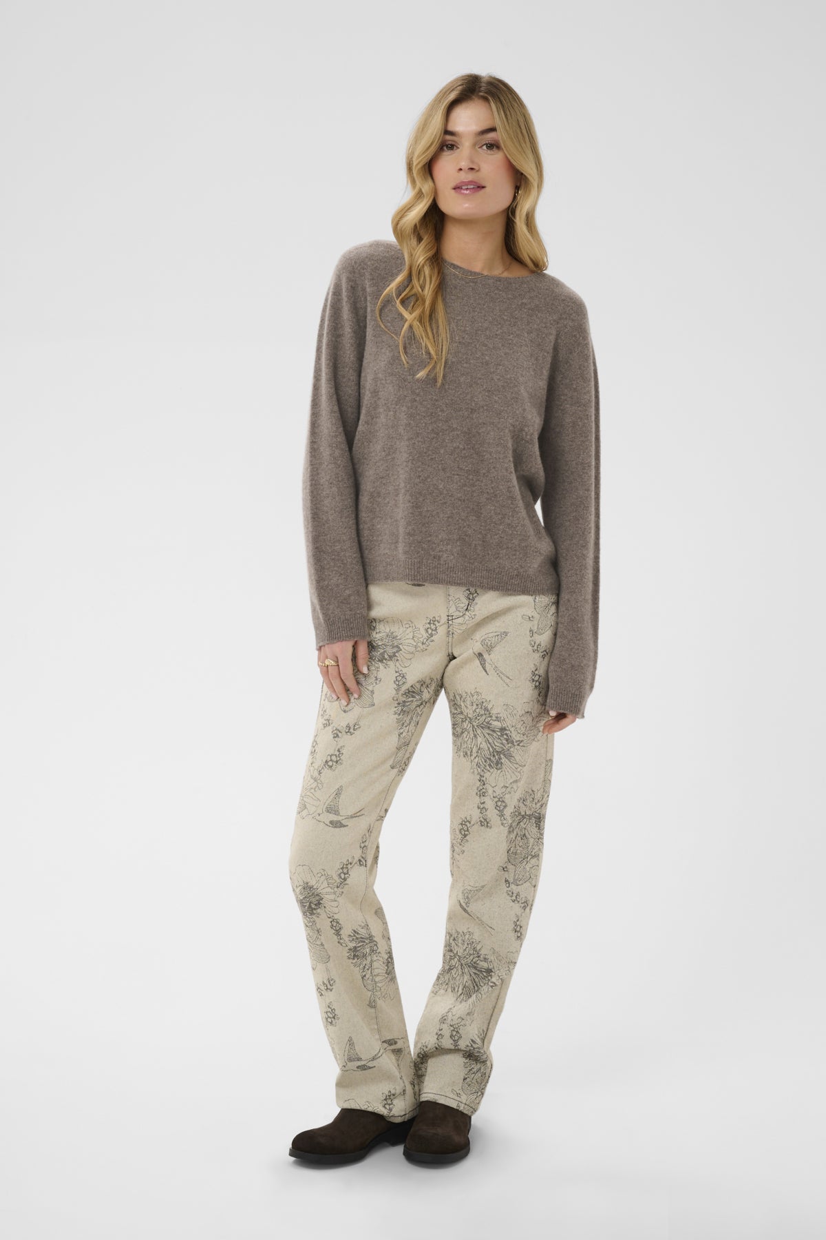 Cream Lambswool Sweater