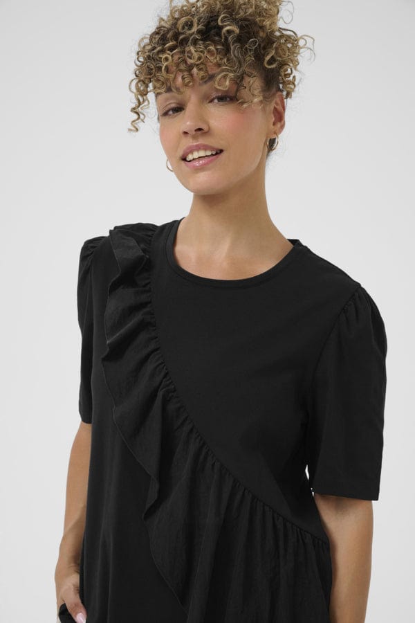 CREAM Ruffled T-shirt Top