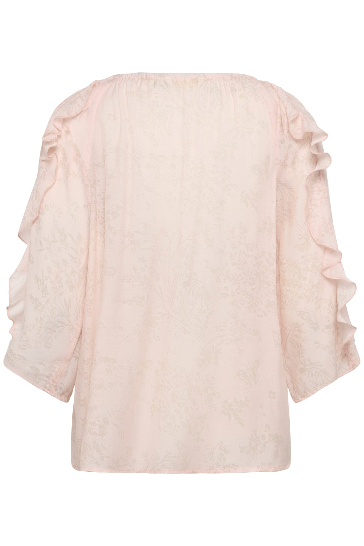 CREAM Ruffle Blouse