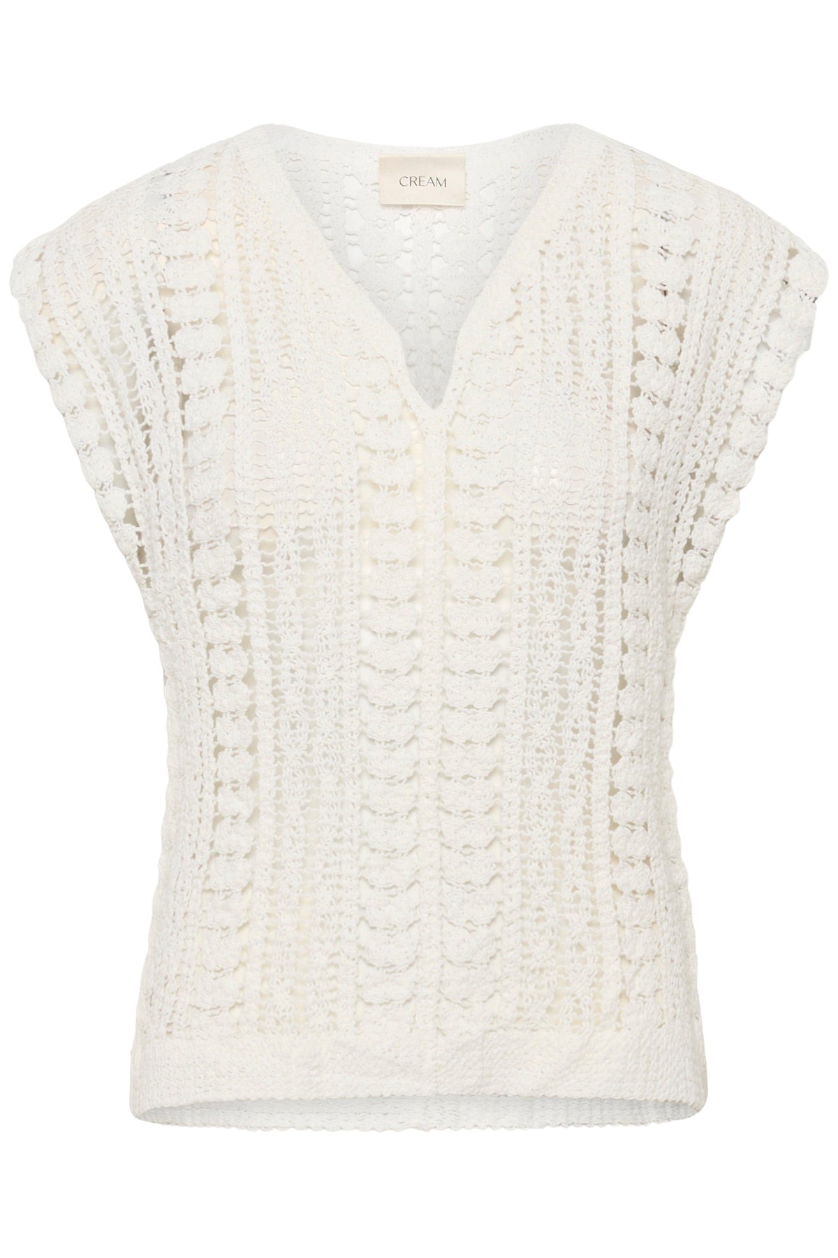 CREAM Crochet Slipover