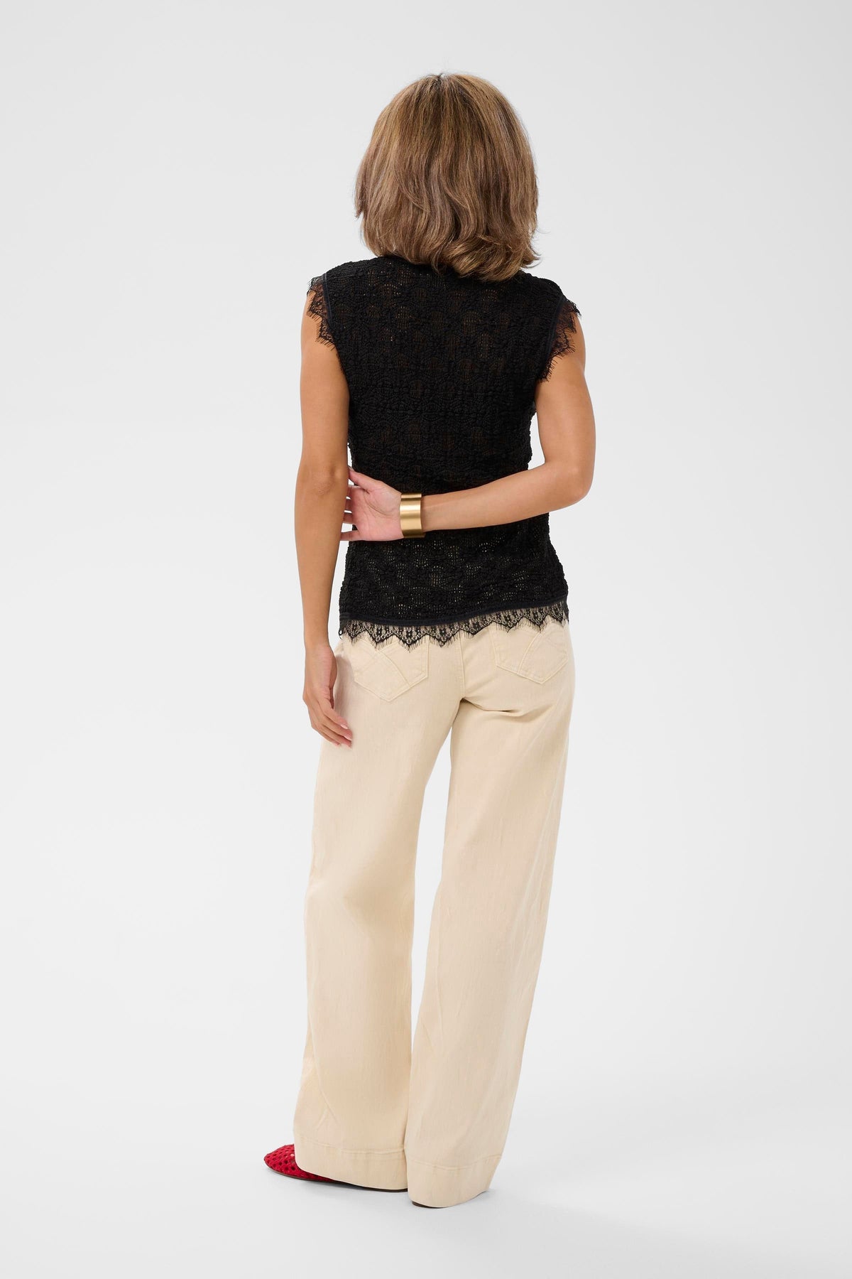 CREAM Lace Top