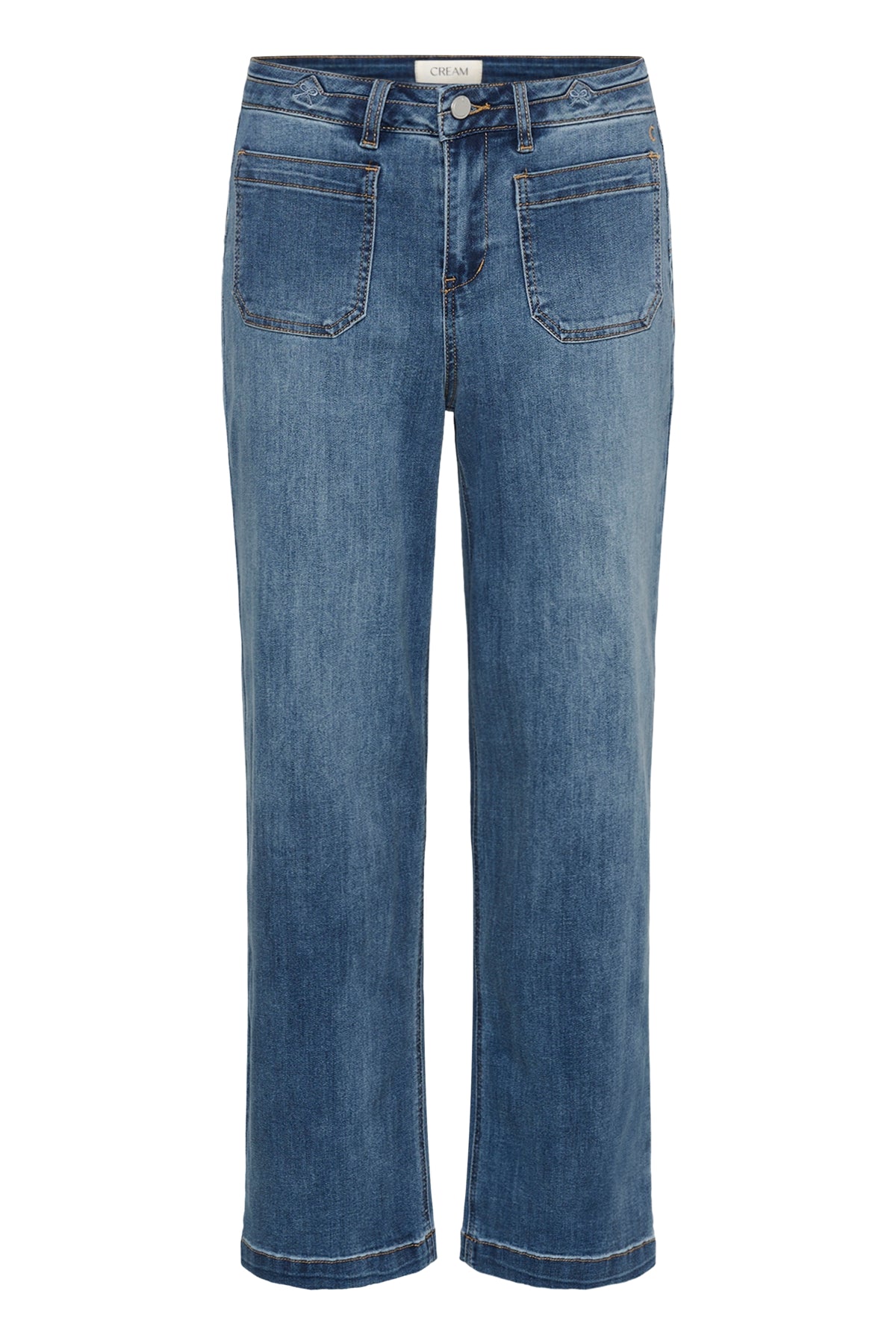 Cream Front Pocket Jean