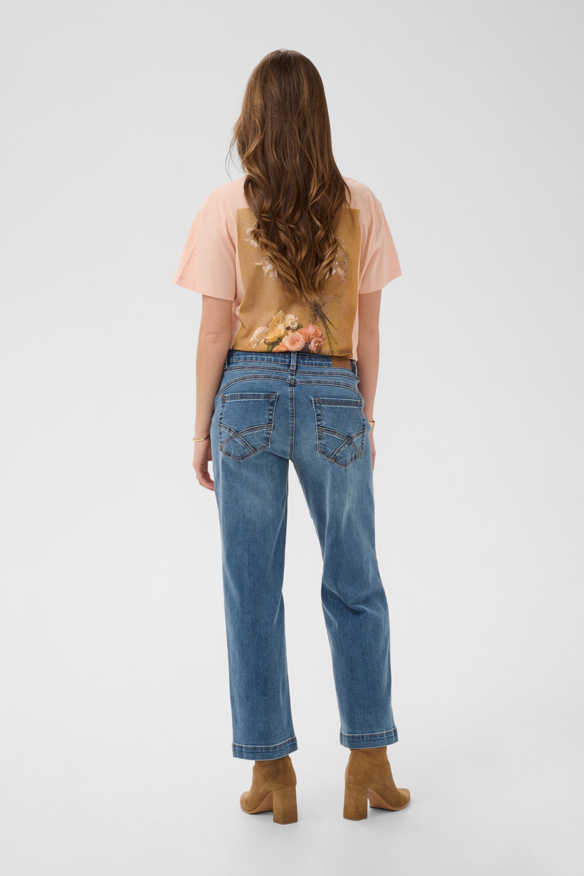 Cream Front Pocket Jean