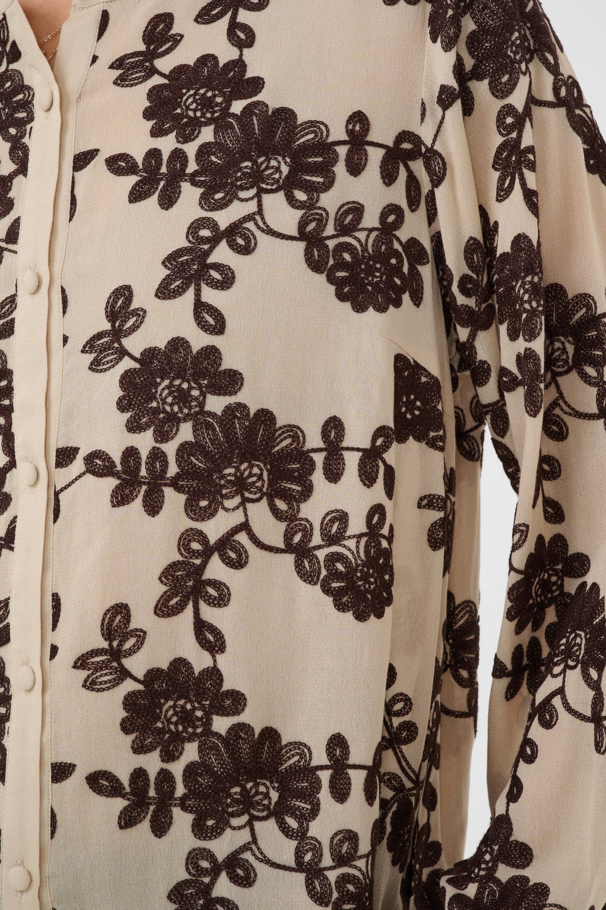 Cream Applique Top