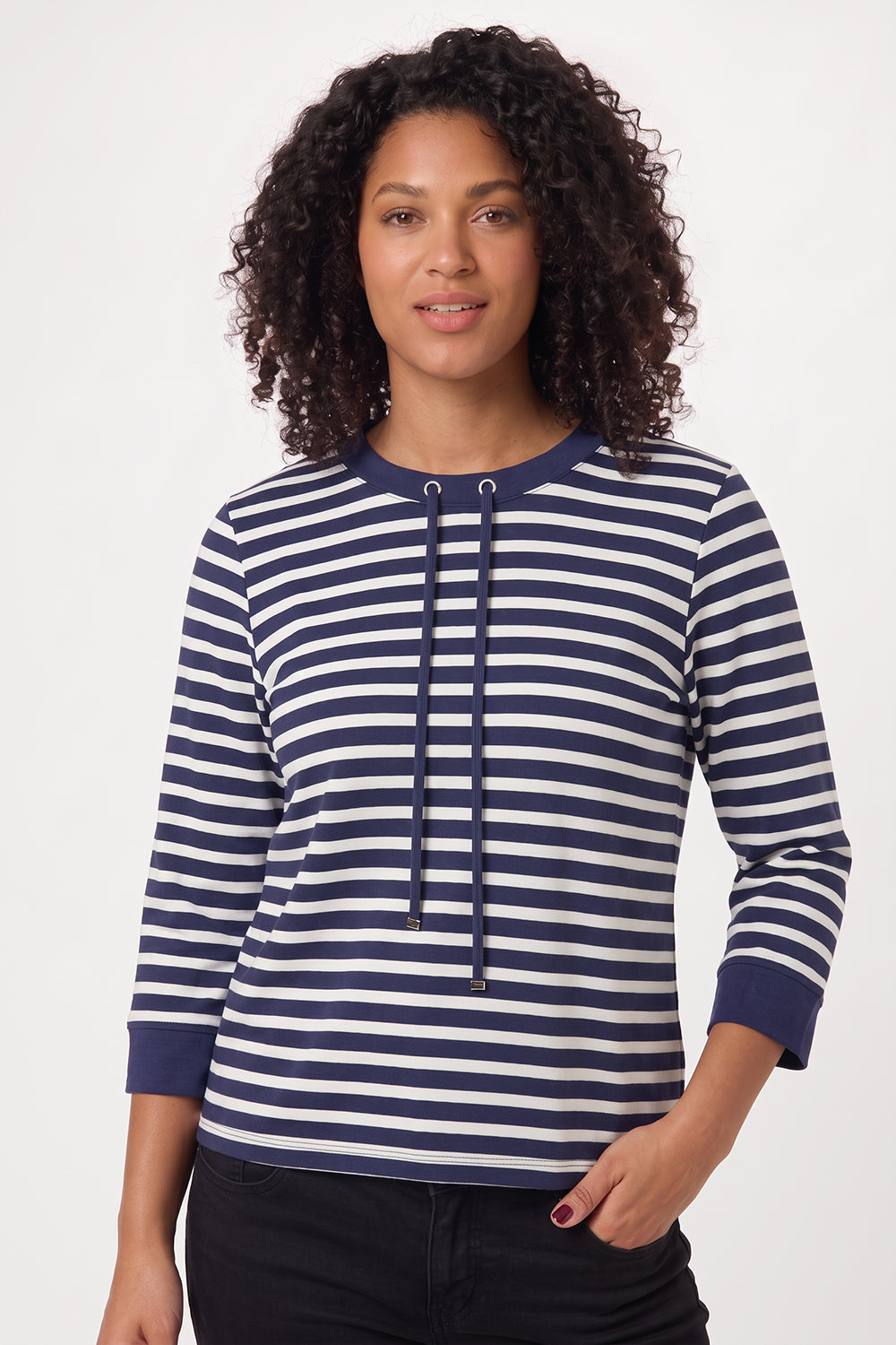 Kartner Stripe Jersey Top