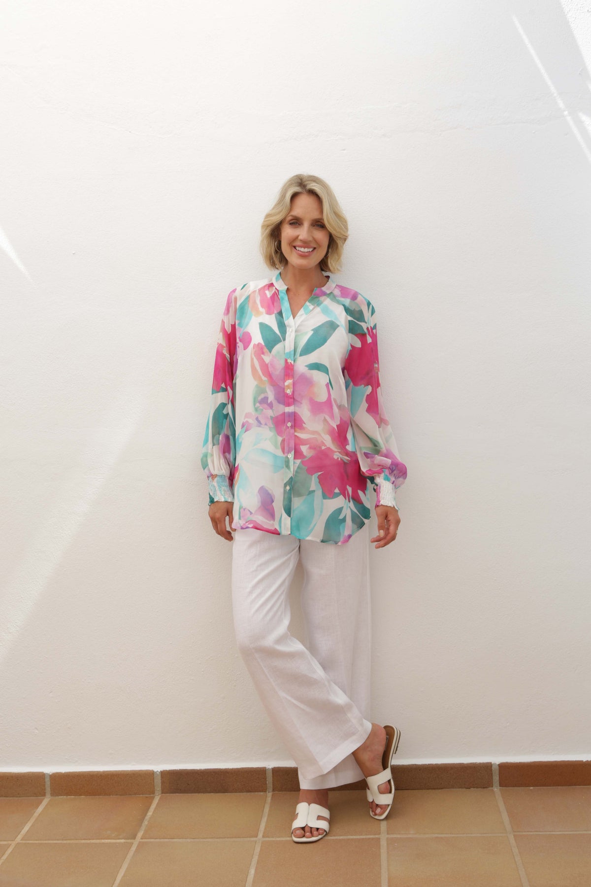 Pomodoro Orchid Sheer Blouse