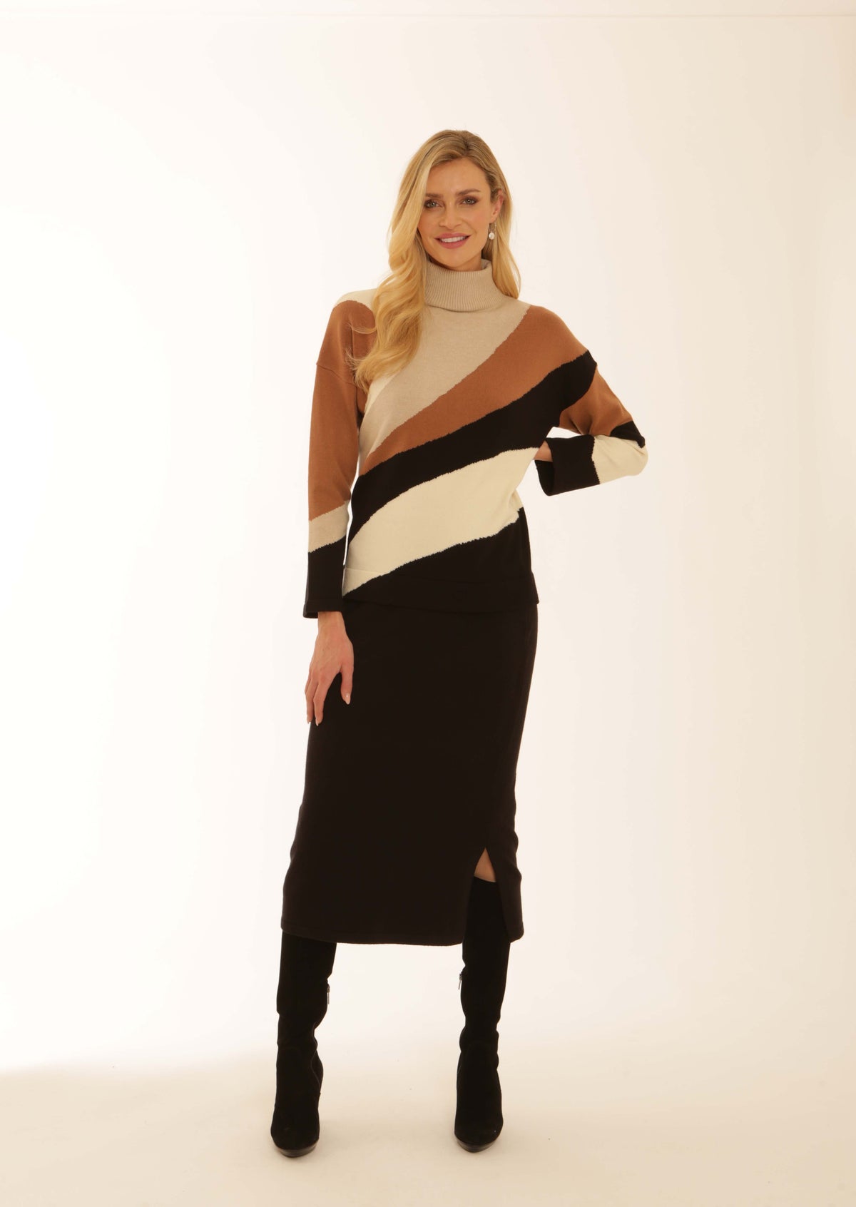 Pomodoro Diagonal Knit