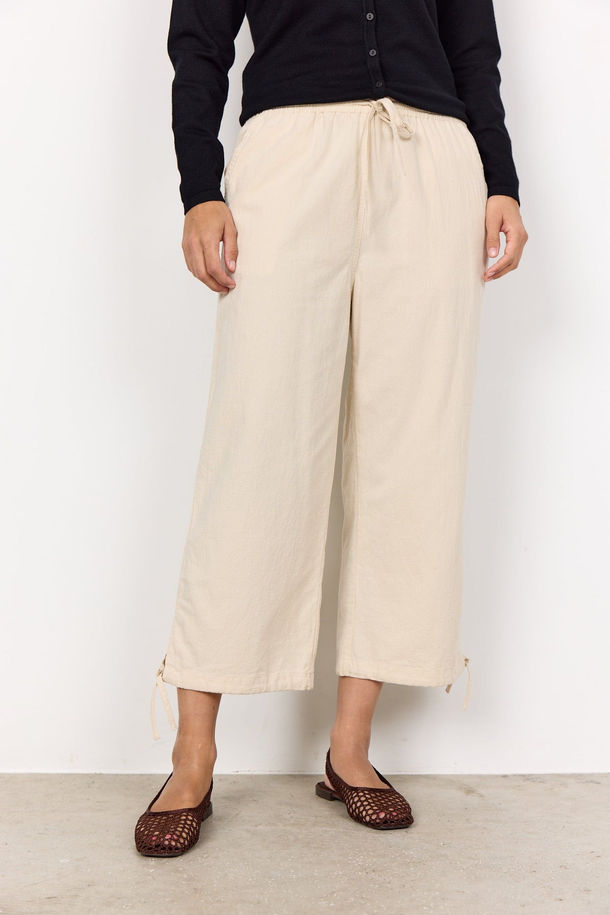Soyaconcept Tie End Cotton Trouser