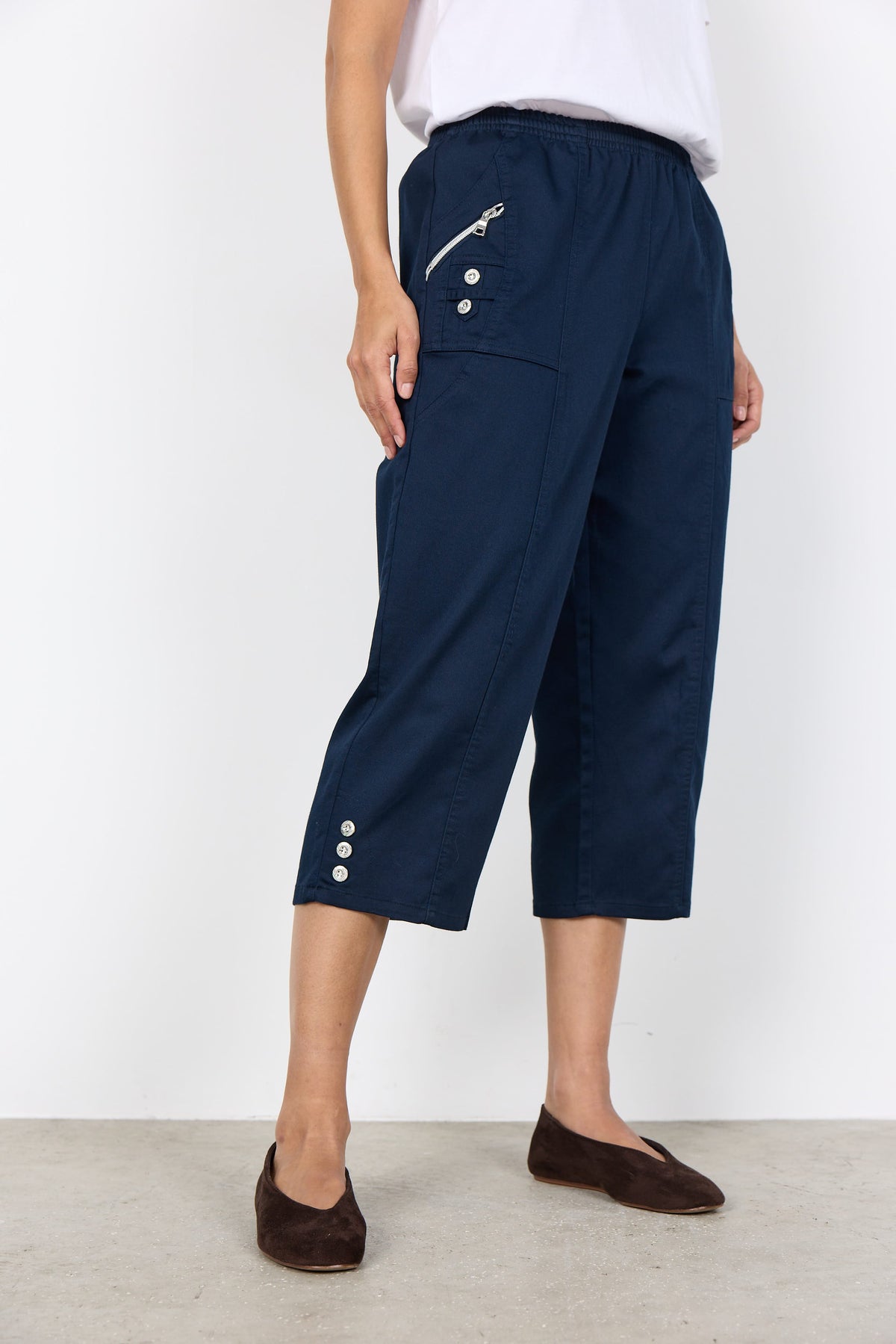 Soyaconcept Three Button Crop Trouser