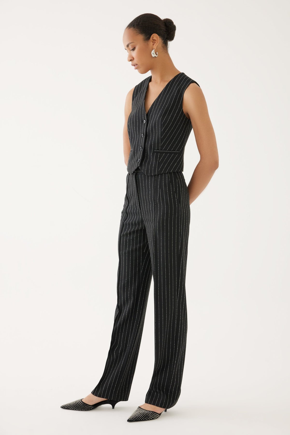 EXQUISE Stripe Waistcoat
