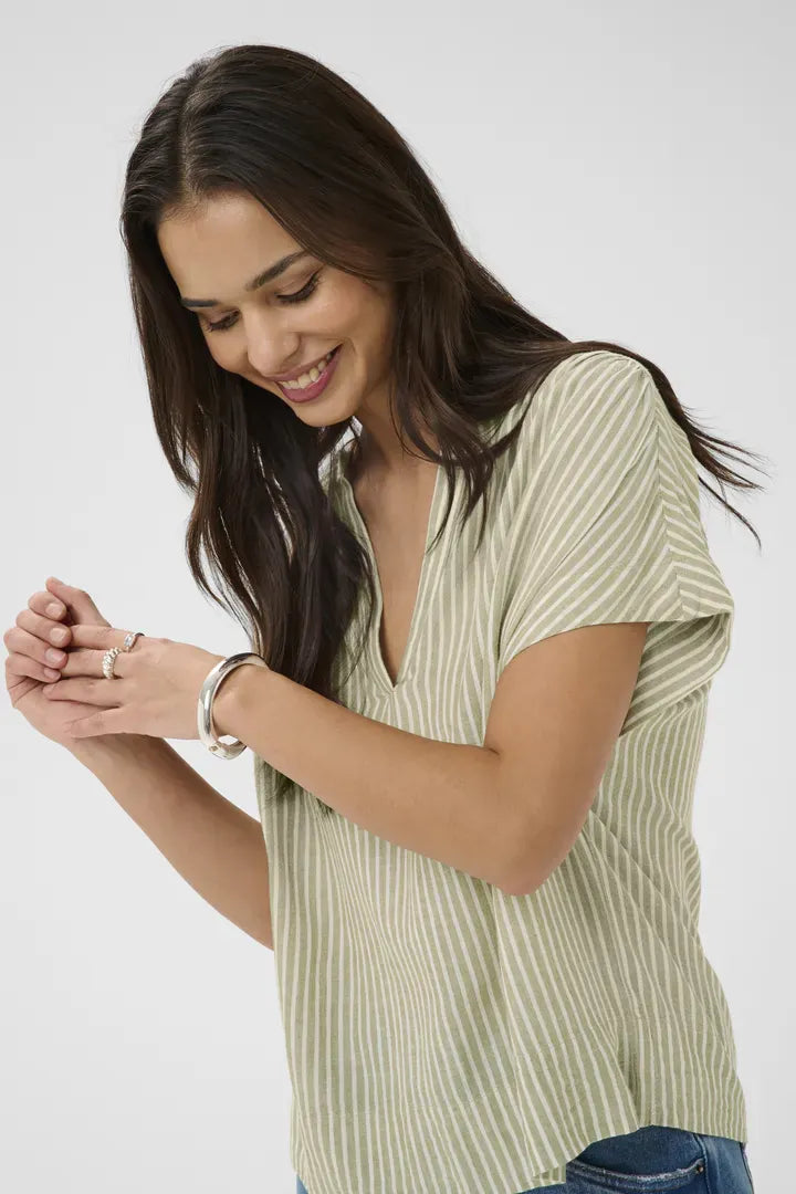 Kaffe Linen Top