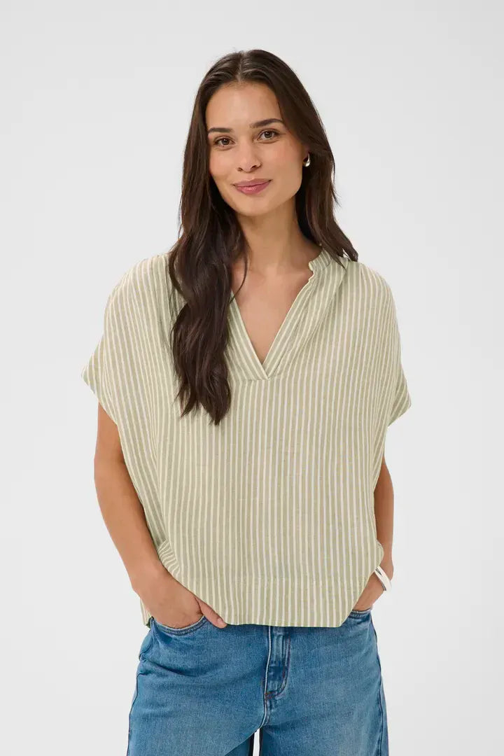 Kaffe Linen Top