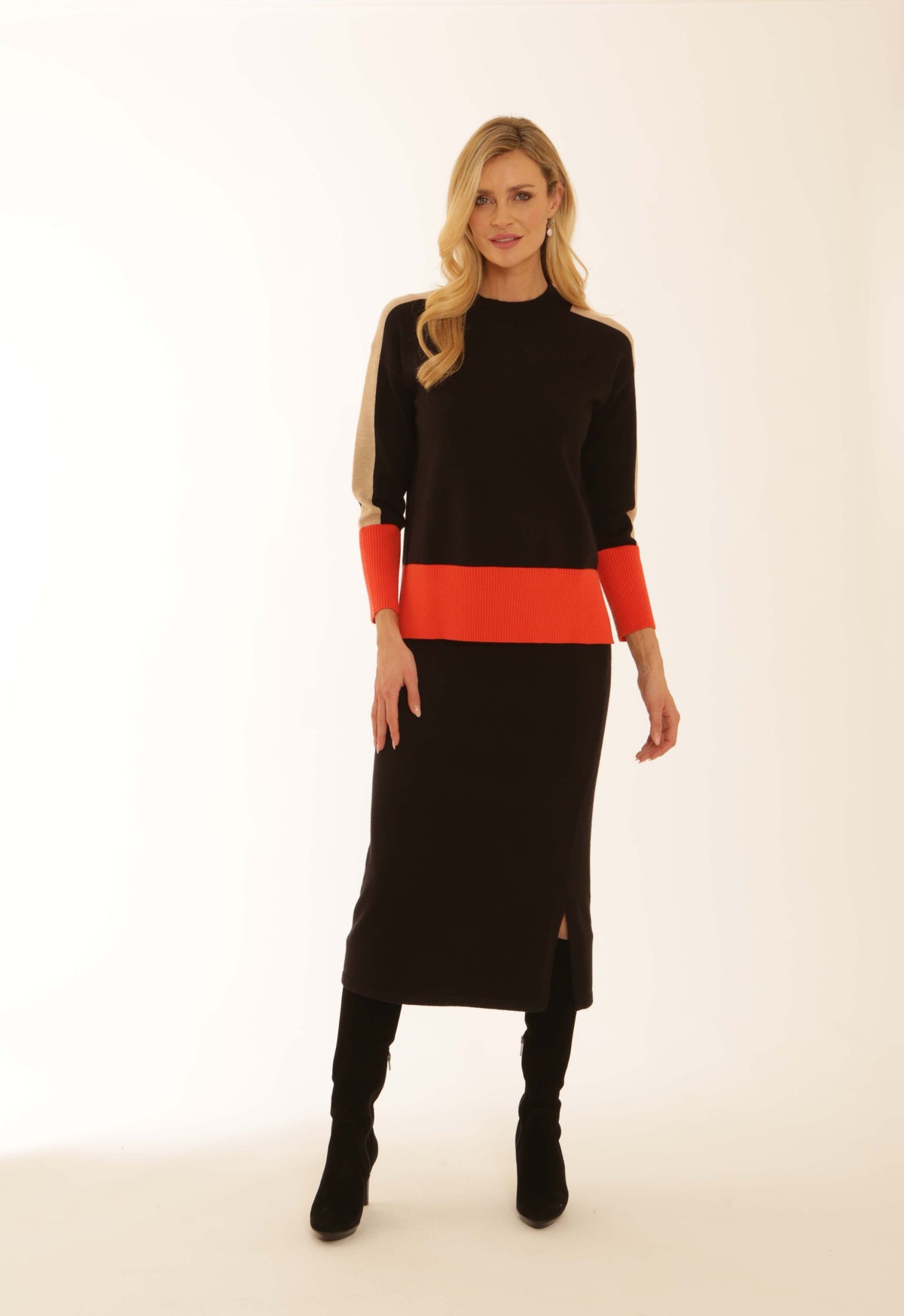 Pomodoro Colour Block Jumper