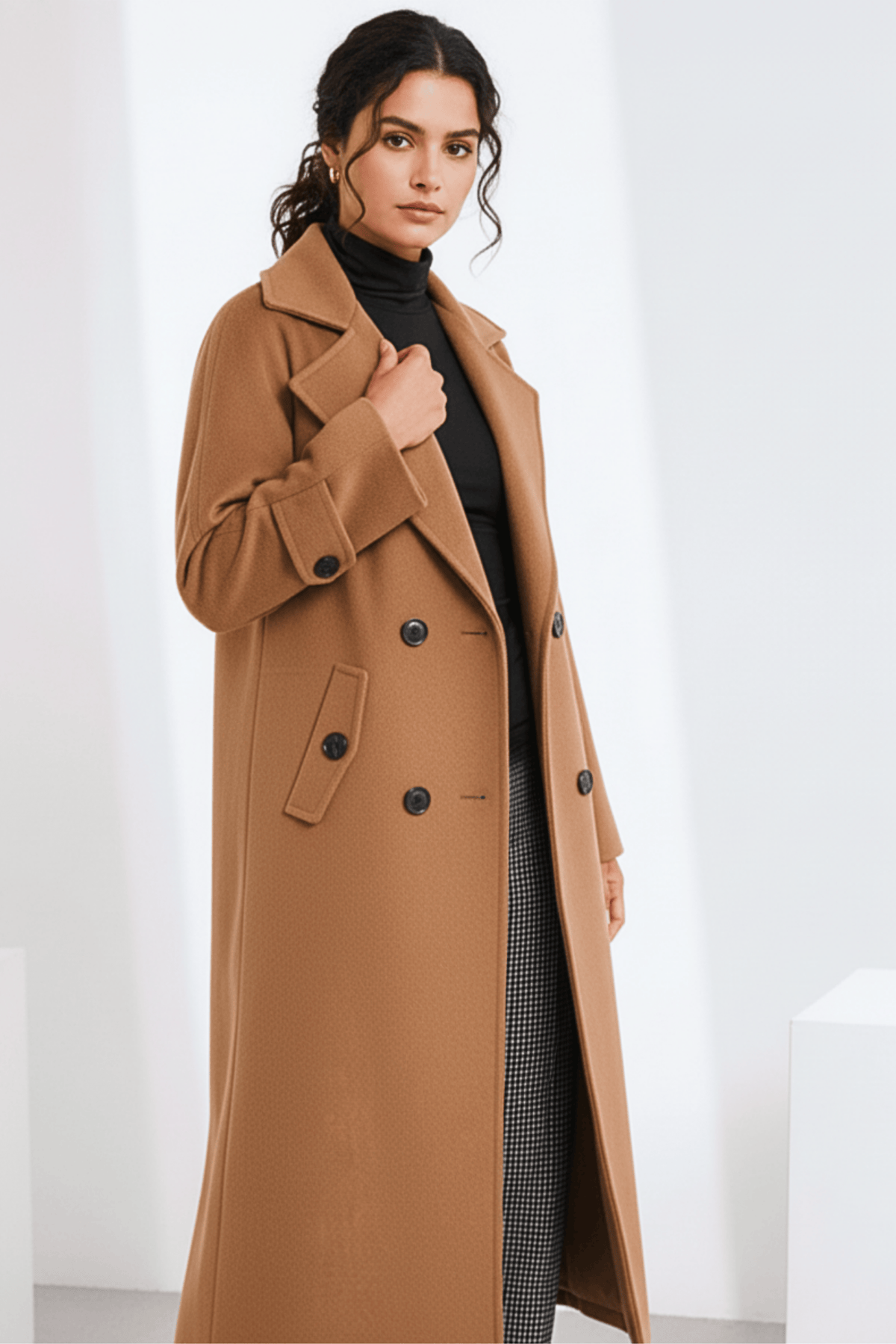 ART Double Breasted Belted Coat