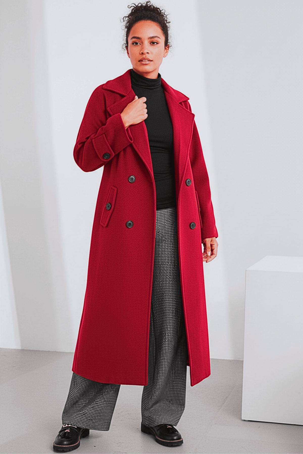 ART Double Breasted Belted Coat