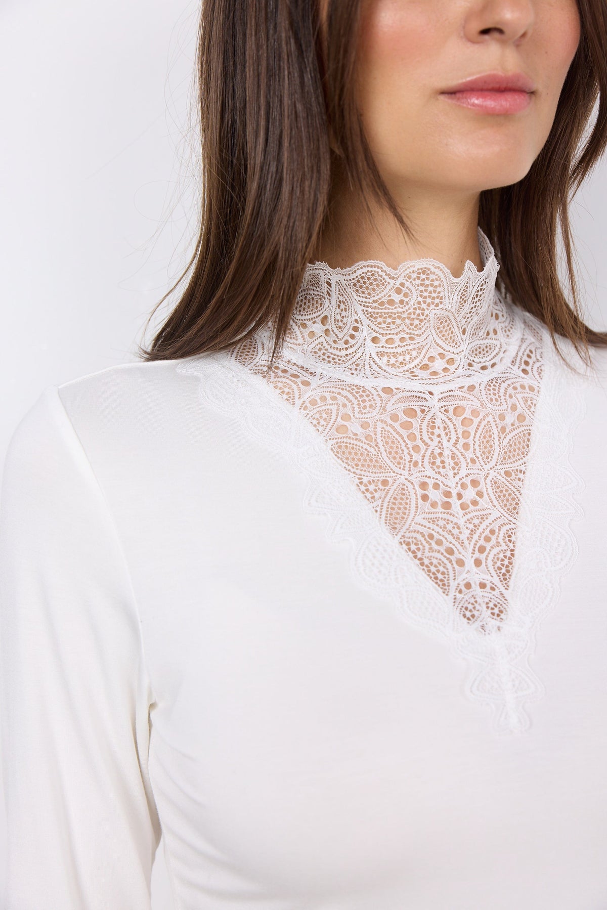 Soyaconcept Lace Neck Top