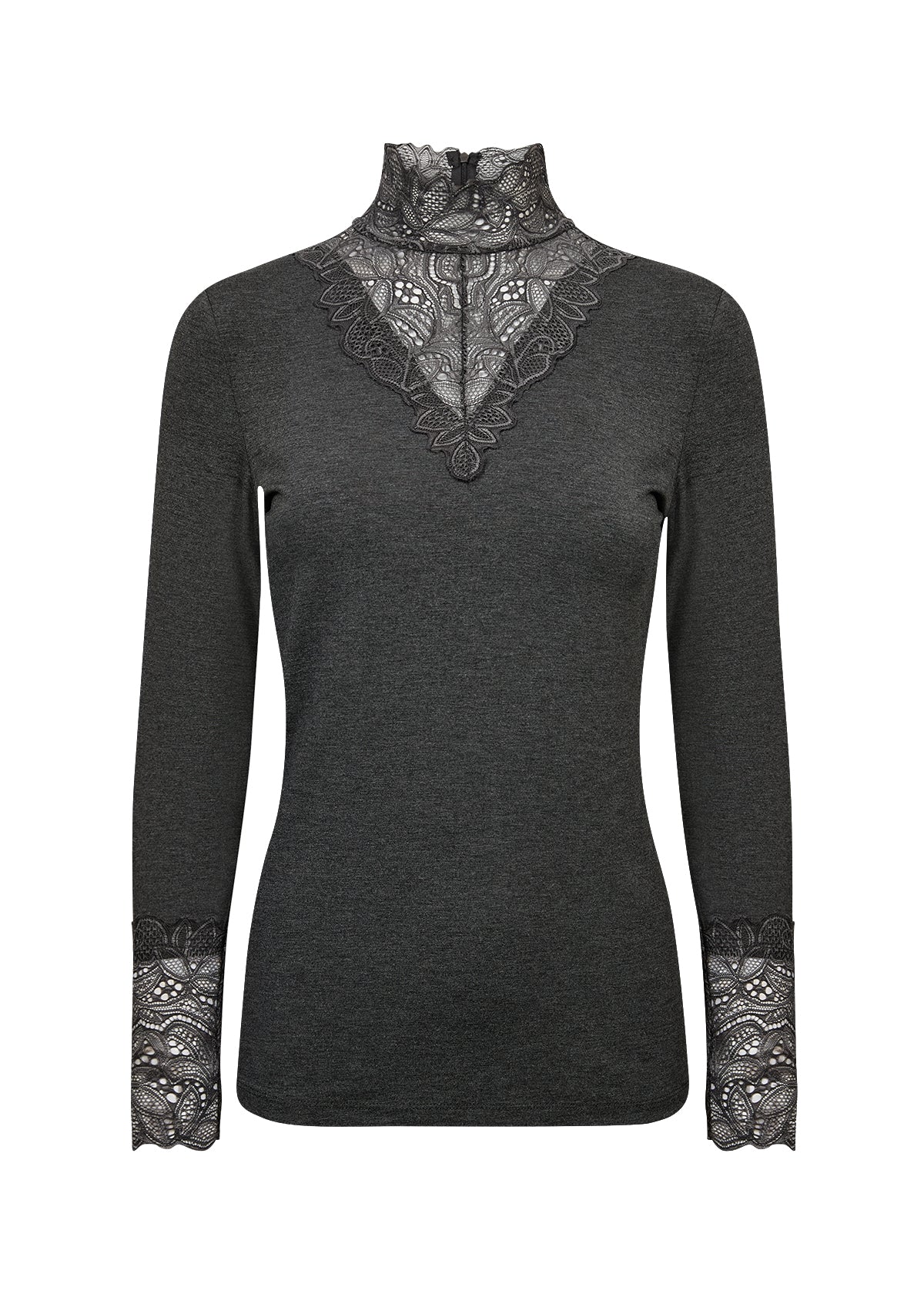 Soyaconcept Lace Funnel Neck Top