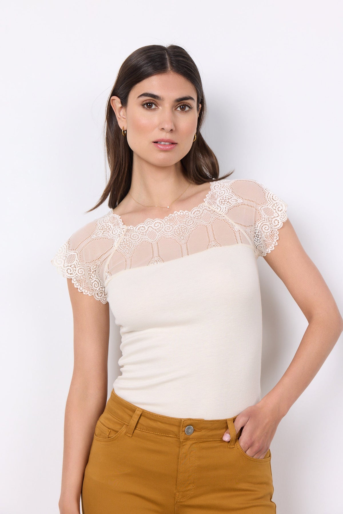 Soyaconcept Mixed Lace Top