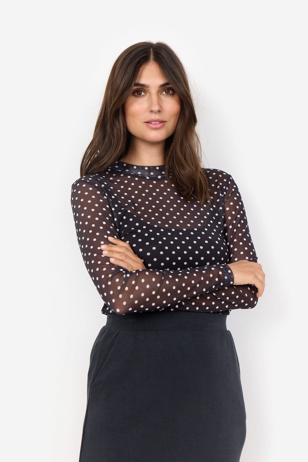 T-shirt Donna SOYACONCEPT In Misto Poliestere Riciclato - Morbida E Sostenibile - Nero - 5