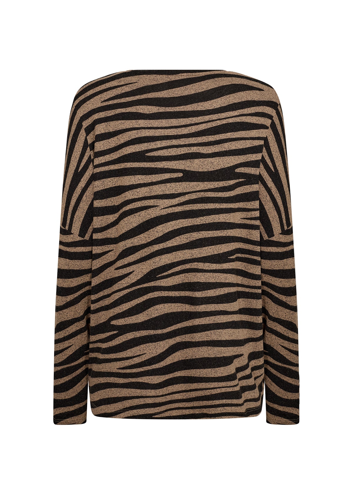 Soyaconcept Animal Print Long Sleeve Fleece Top