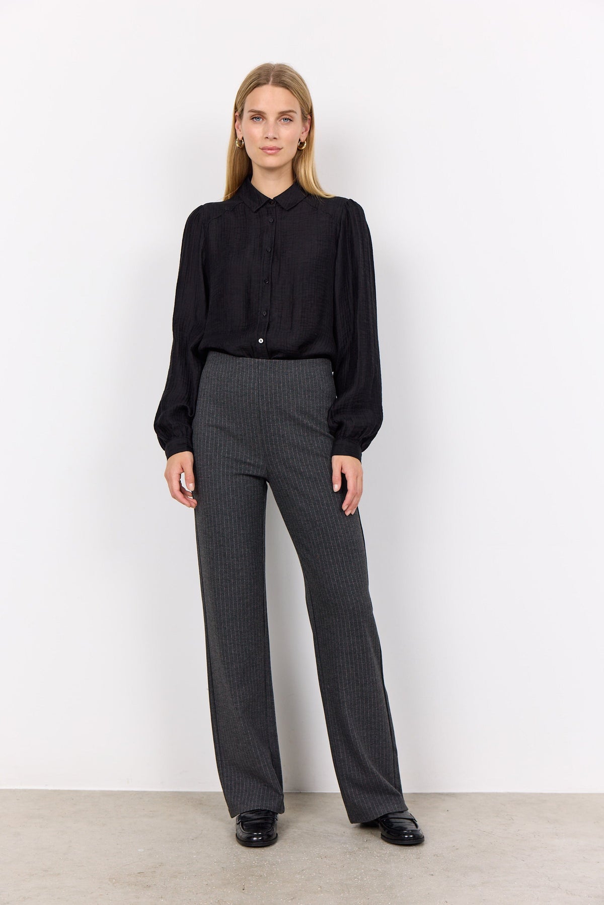 Soyaconcept Pinstripe Stretch Trouser