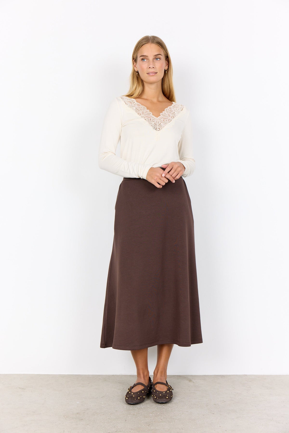 Soyaconcept Lace V-neck Top