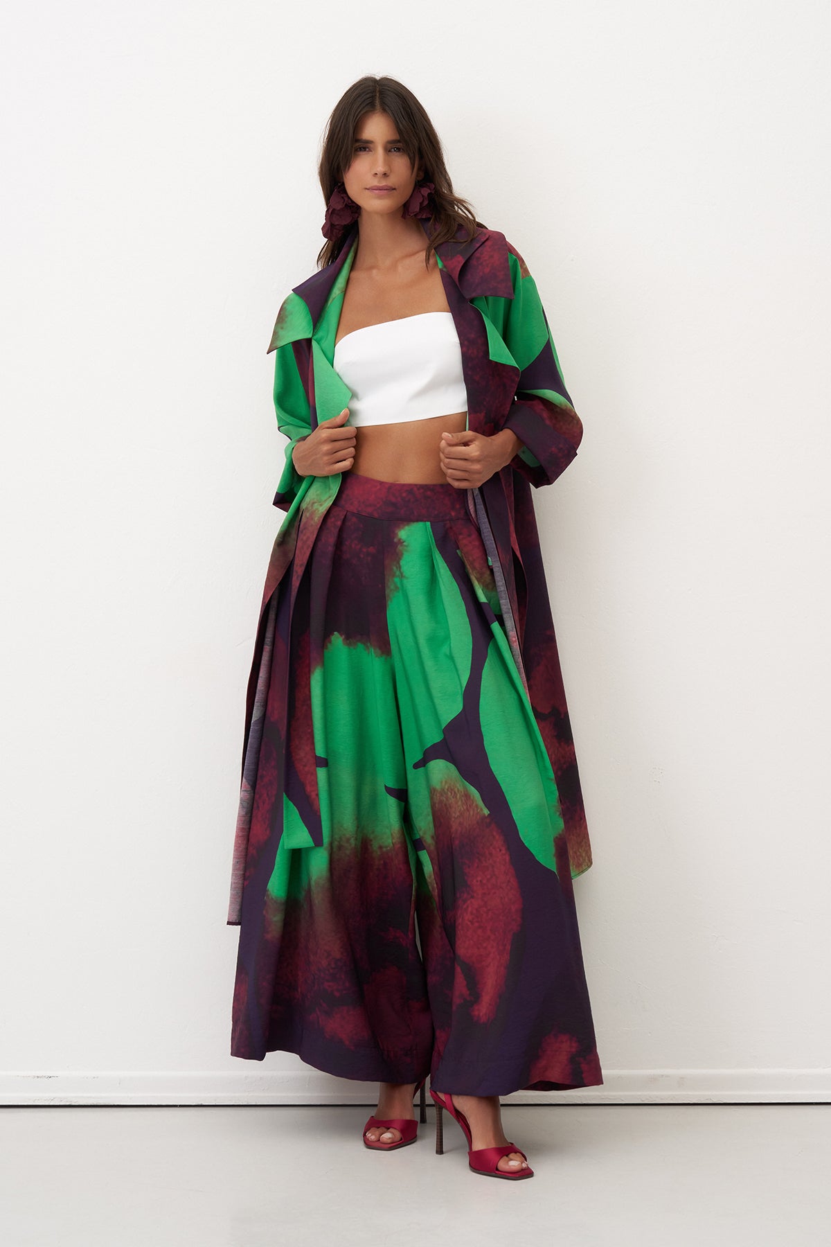 BIZE Ombre Print Coat