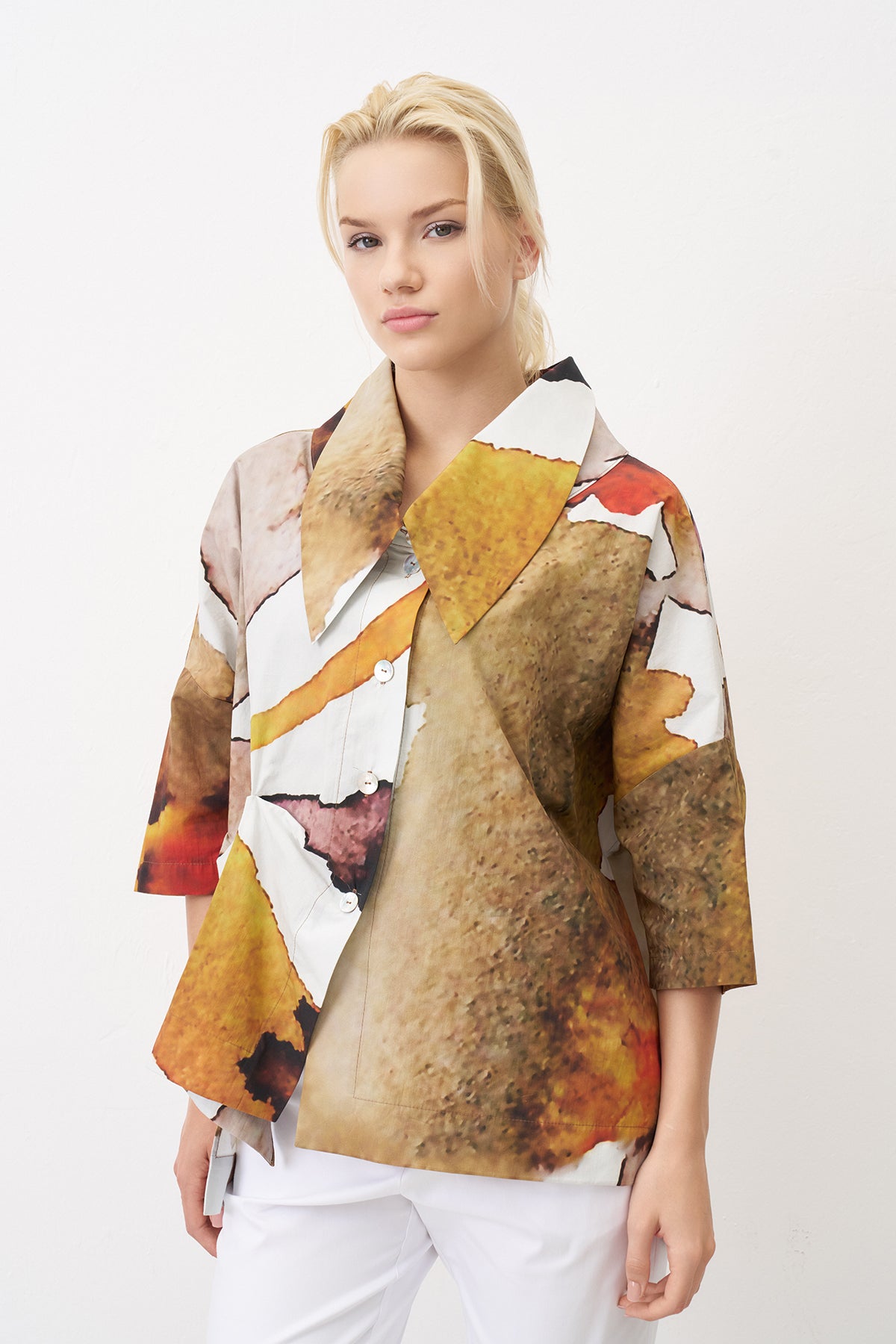 BIZE Glass Print Top