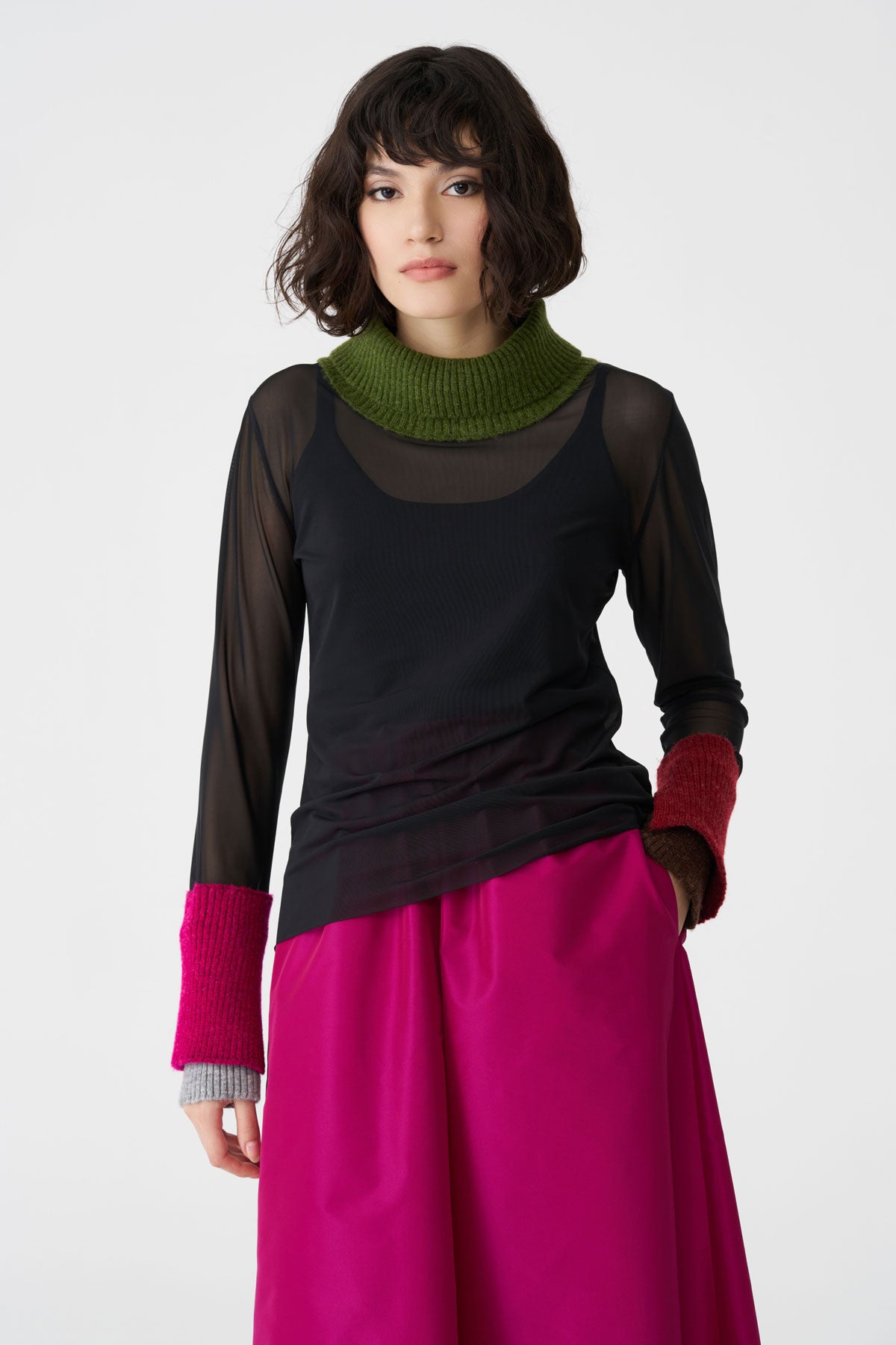 Bize Double Knit Cuff Top