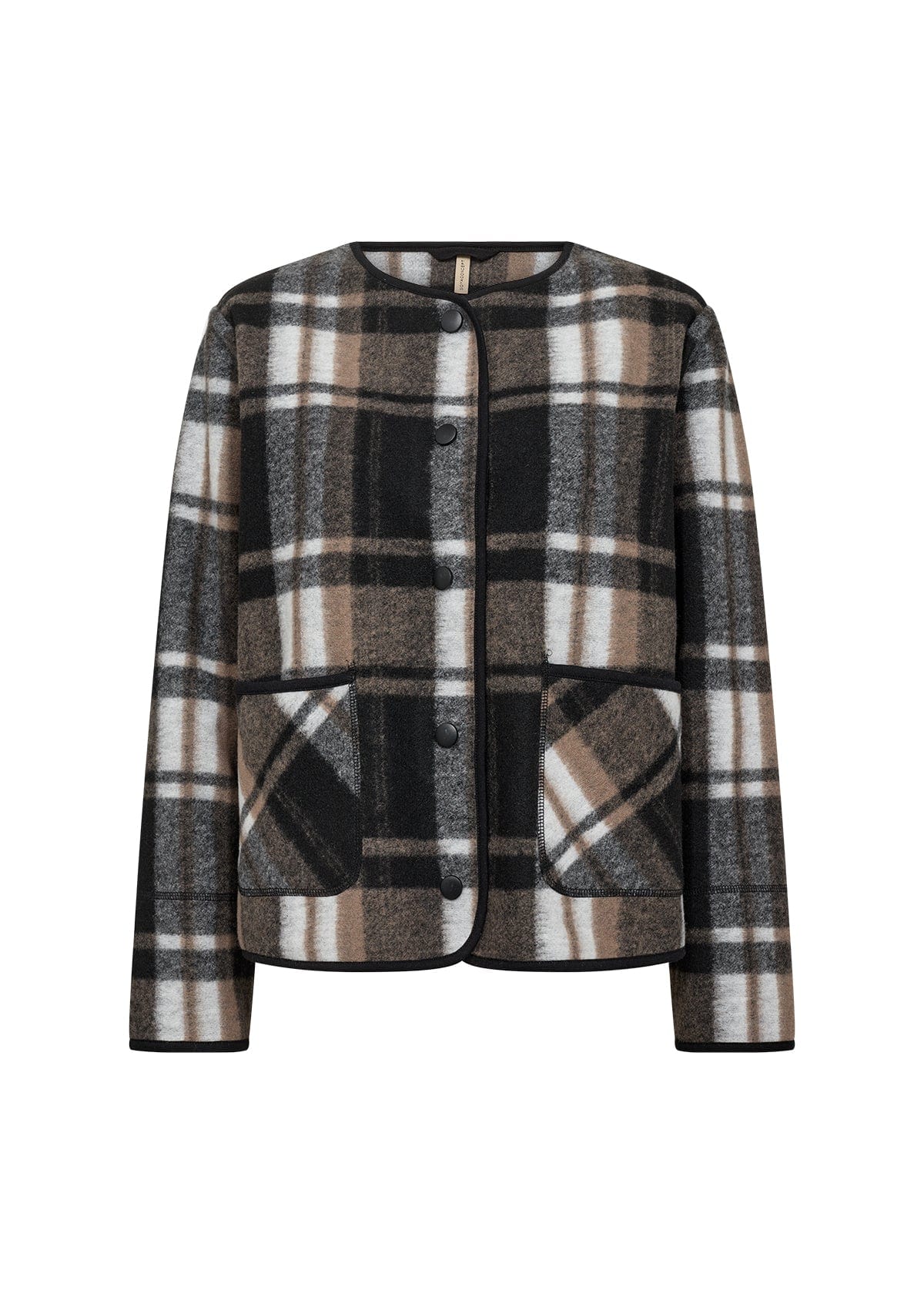 Soyaconcept Short Check Coat – Choice Boutique