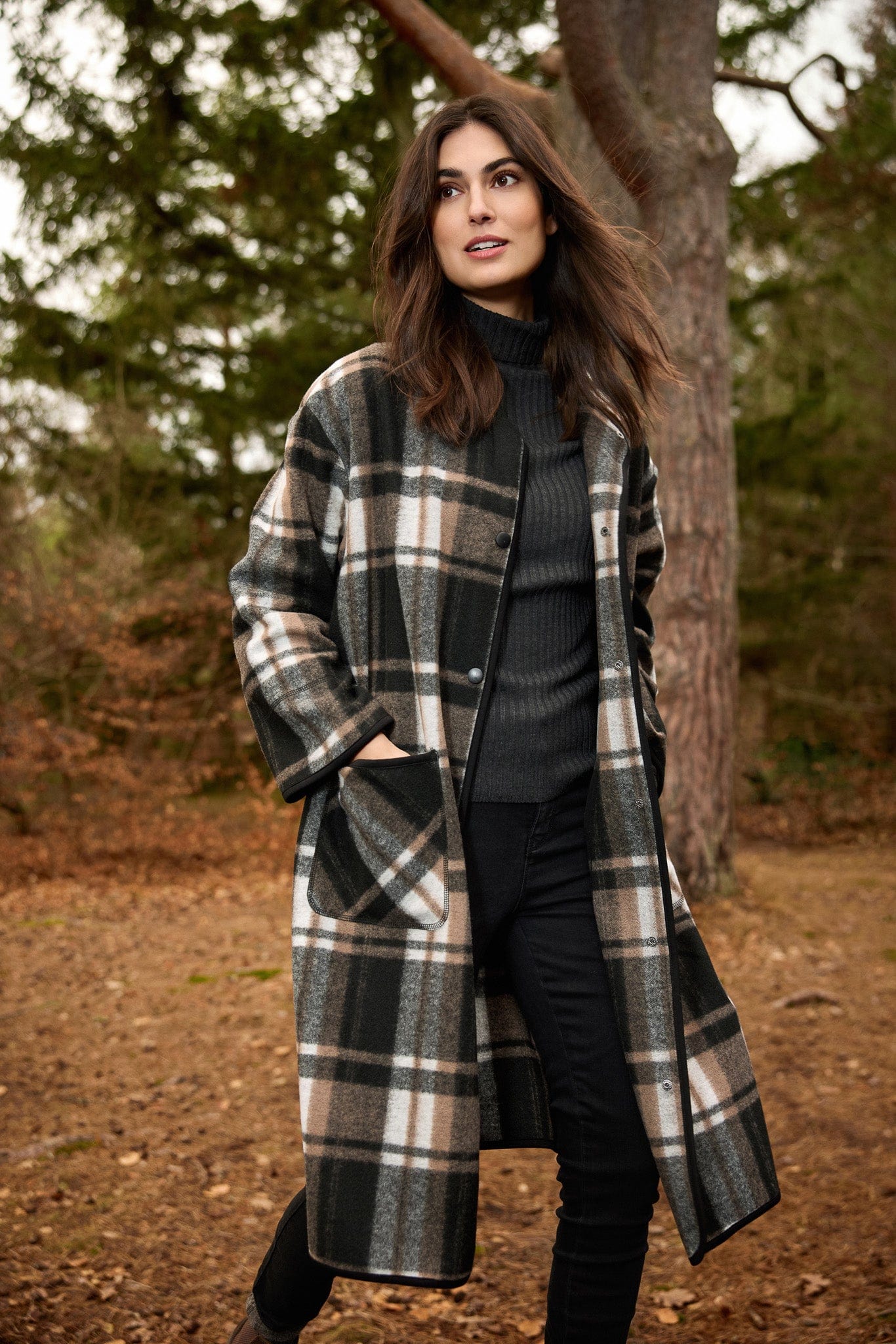 Soyaconcept Check Long Coatigan – Choice Boutique