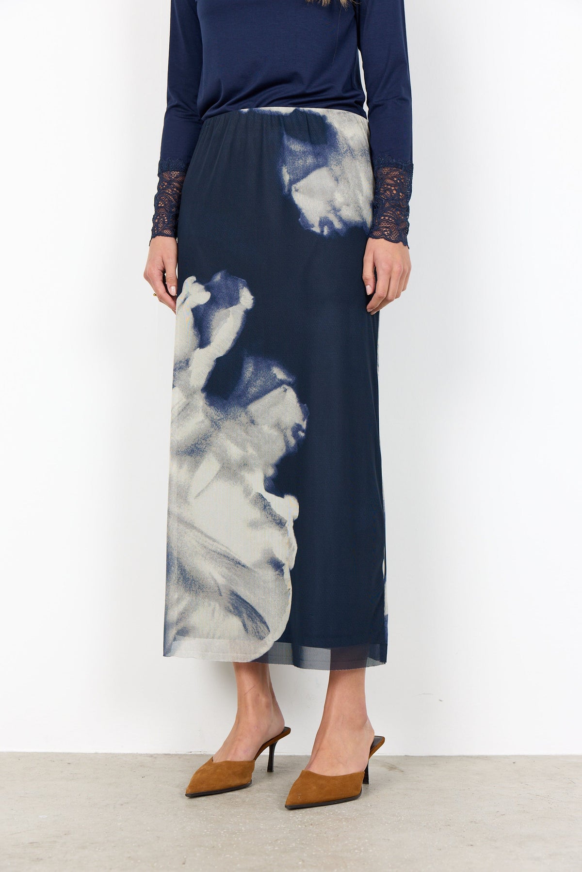 Soyaconcept Printed Mesh Skirt
