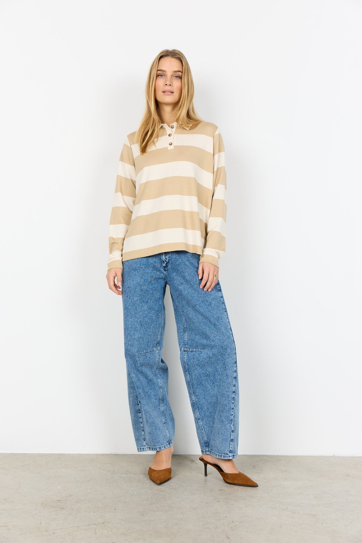 Soyaconcept Striped Rugby Top