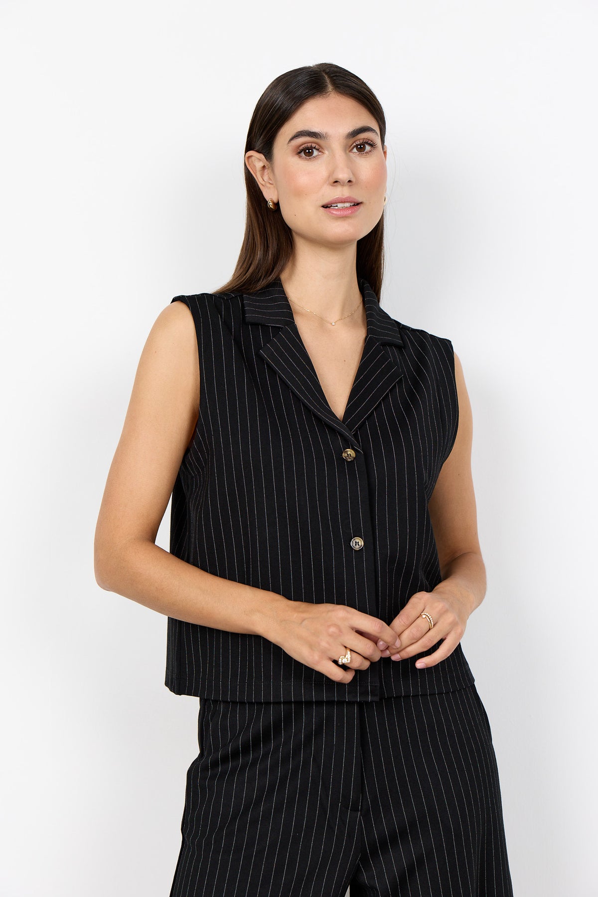 Soyaconcept Pinstripe Waistcoat